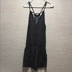 Floral Black Romper
